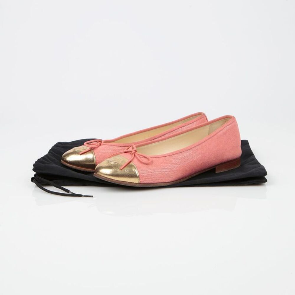 Two-tone Ballerina Flat Shoes Size